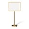 Montour Line Sign Frame Floor Standing 22 x 28 in. H Polished Brass Steel FS200-2228-H-PB - alternate 1